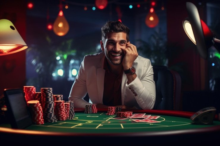Pengguna membaca ketentuan dan syarat aktivitas sportsbook dan casino online